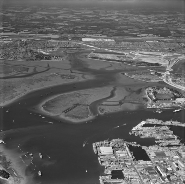 Portsmouth Harbour, Hampshire, 1974