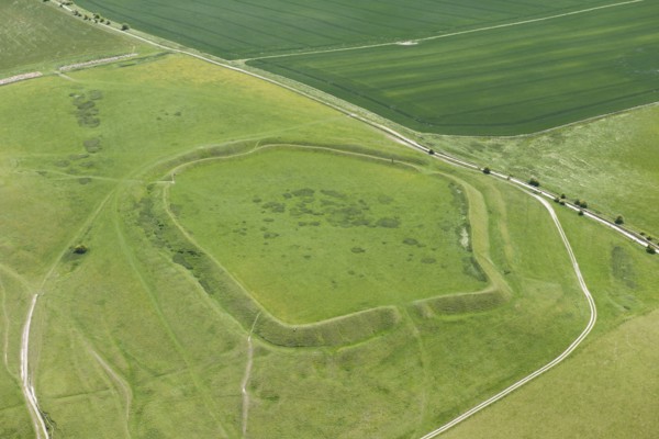 Uffington Castle, Iron Age hillfort, Oxfordshire, 2015
