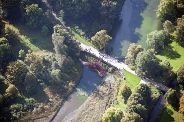 Cascade Bridge and Weir, Yorkshire Sculpture Park, Bretton Hall, Wakefield, 2015