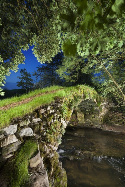 Medieval packhorse bridge, Fawcett Mill Fields, Gaisgill, Tebay, Cumbria, c2016
