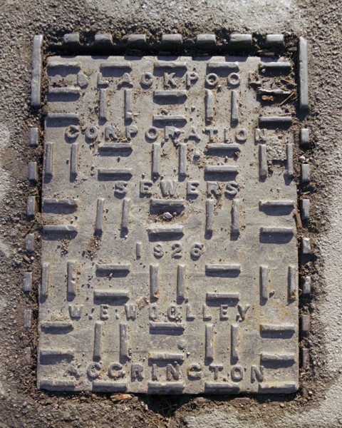 Blackpool Corporation sewers inspection cover plate, Stanley Park, Blackpool, Lancashire, 2006 Artist