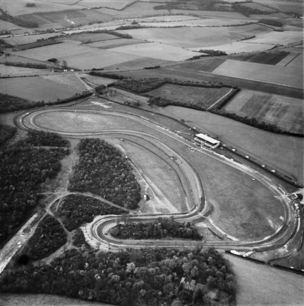Brands Hatch motor racing circuit, West Kingsdown, Kent, 1955