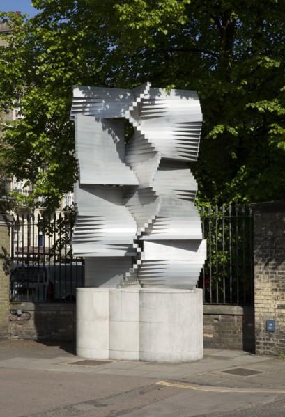 Construction in Aluminium', sculpture by Kenneth Martin, Cambridge, Cambridgeshire, 2015s