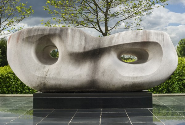 Rosewall', sculpture by Barbara Hepworth, Future Walk, West Bars, Chesterfield, Derbyshire, 2015