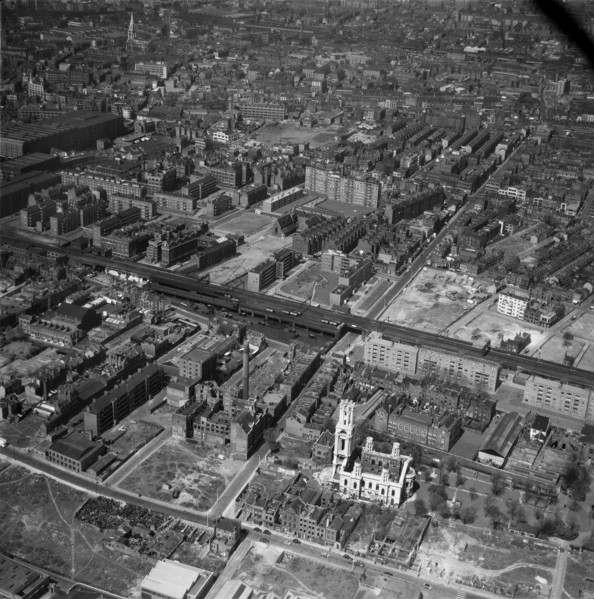 Church of St George in the East, Stepney, London, 1960