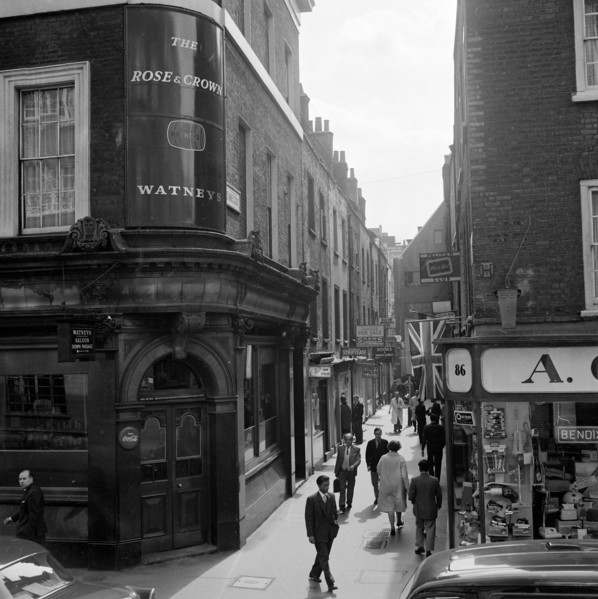 St Anne's Court, Soho, City of Westminster, London, early 1960s
