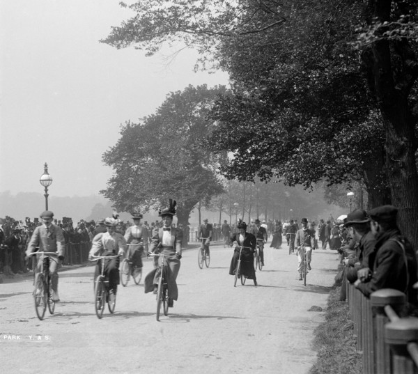 Cycling in Hyde Park, Westminster, Greater London, c1900s(?)