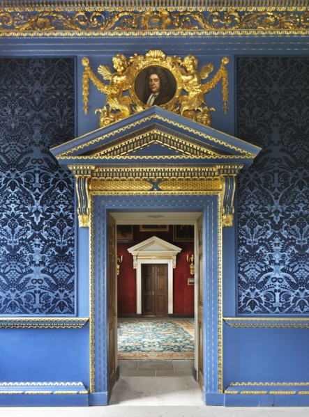 Doorway of the Blue Velvet Room, Chiswick House, London, c2014
