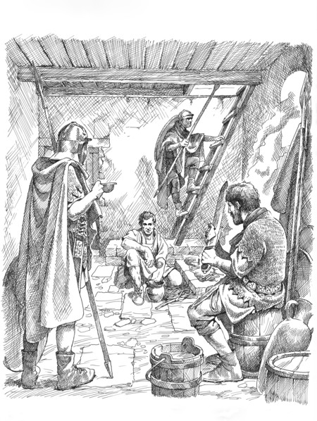 Life inside a turret on Hadrian's Wall, 2nd or 3rd century (c1985-c2000)