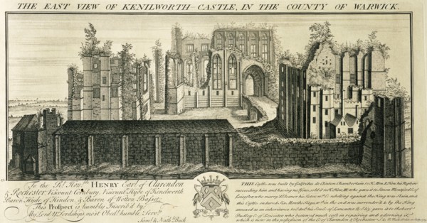 The East View of Kenilworth Castle in the County of Warwick', 1729s