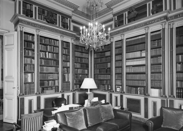 Library, British Embassy (Hotel de Charost) 39 Rue de Fauborg Saint Honore, Paris, France, 1964 Artist