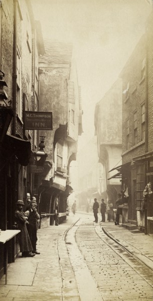 The Shambles, York, North Yorkshire, c1890s