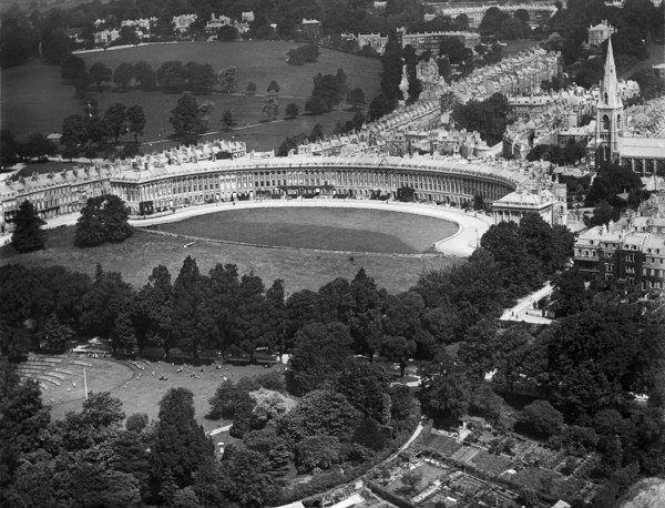 Royal Crescent, Bath, Somerset, 1920