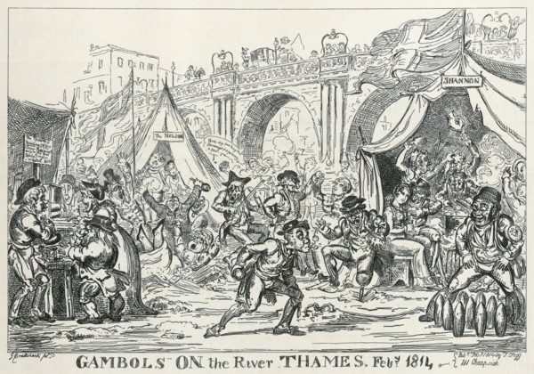 Gambols on the River Thames, Feb 1814', 1814