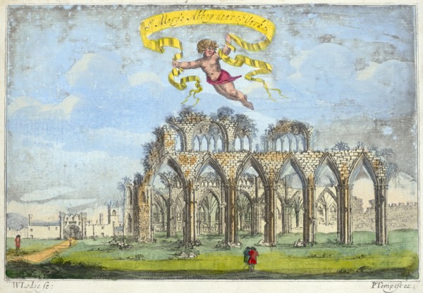 St Mary's Abbey, York, Yorkshire, 1720