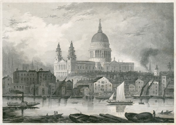 St Paul's Cathedral, City of London, 1850