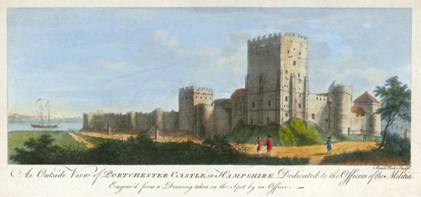 Portchester Castle, Hampshire, 1720