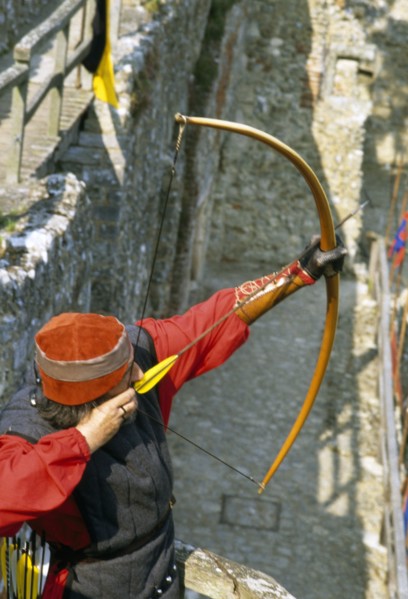 Re-enactment event at Carisbrooke Castle, Isle of Wight, c1980-c2017