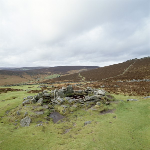 Remains of a Bronze Age settlement, Grimspound, Dartmoor, Devon, c1980-c2017