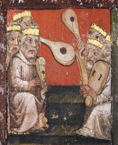 Wall painting in the Chapter House, Westminster Abbey, London