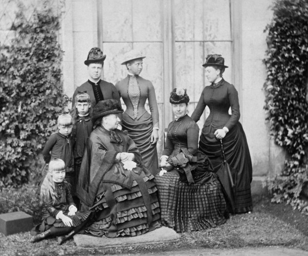 Queen Victoria and her family, Balmoral, Scotland, 1884