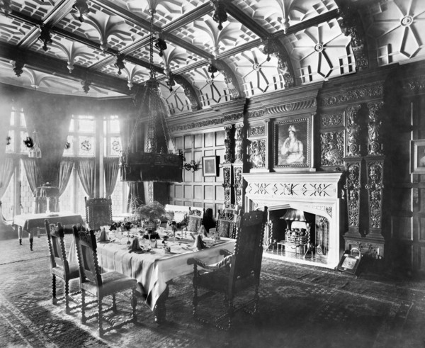 Victorian dining room, Enmore, 34 Alexandra Drive, Sefton Park, Liverpool, Merseyside, 1896