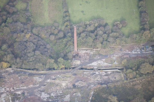 Chimney at Forge Bleach Works, Chinley, Derbyshire, 2013