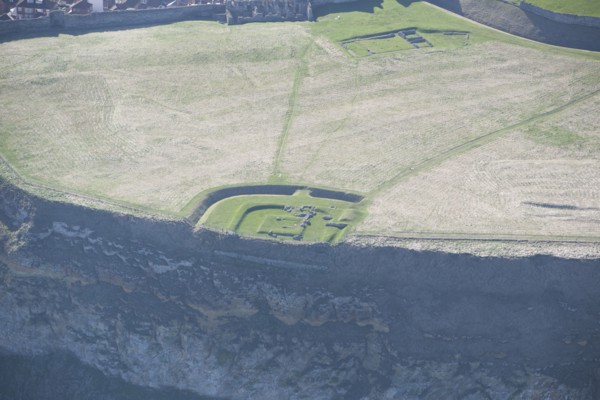 Ruins of Scarborough Castle, Chapel of Our Lady and Roman signal station, Scarborough, 2014