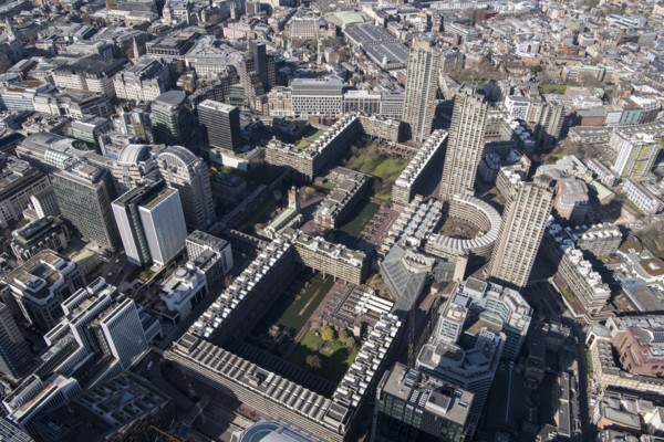 The Barbican Arts and Conference Centre and housing estate, City of London, 2018
