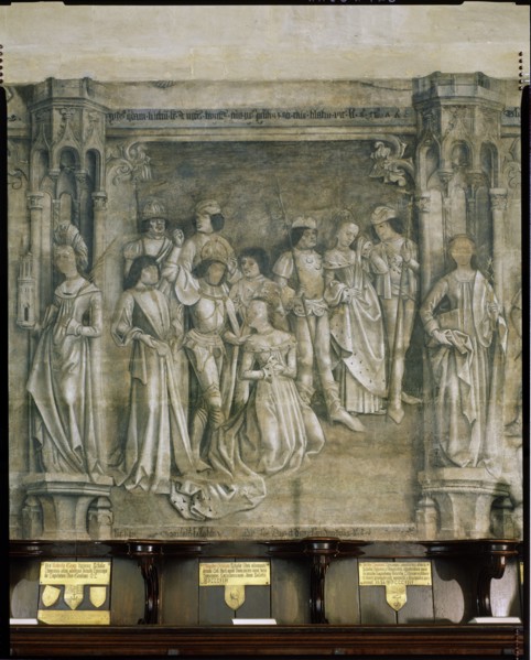 Fresco, St Mary's Chapel, Eton College, Berkshire, 1983