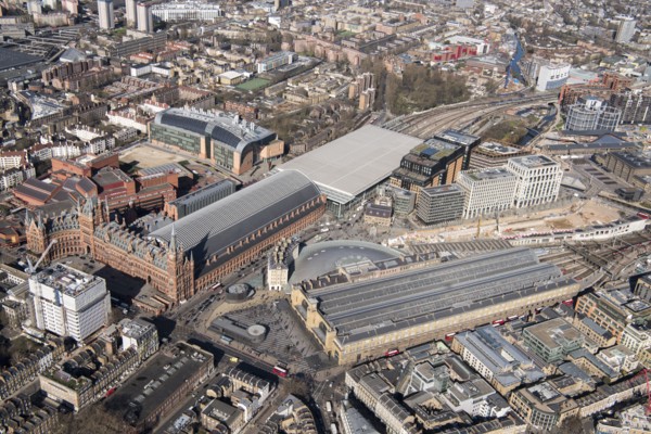 King's Cross and St Pancras International Railway Stations, London, 2018