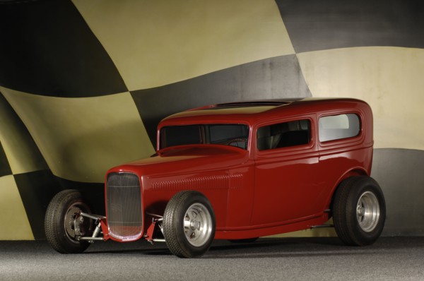 Ford Buttera Bradley Custom Sedan 1932. Artist: Simon Clay.