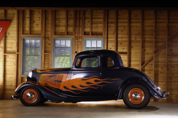 Ford Custom 1934. Artist: Simon Clay.