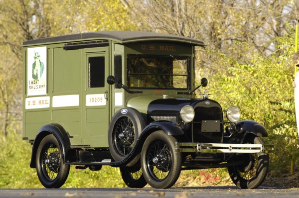 Ford Delivery van 1929. Artist: Simon Clay.