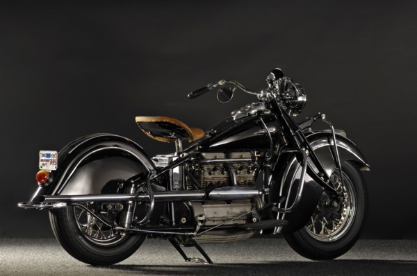 Indian four IOE inline four 1940. Artist: Simon Clay.