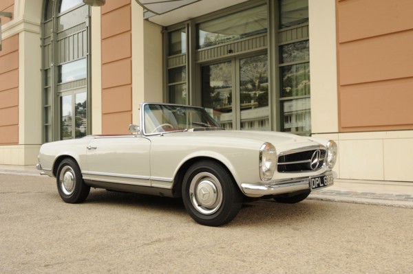 Mercedes Benz 230SL 1963. Artist: Simon Clay.