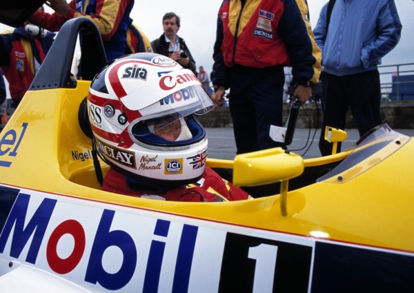 Nigel Mansell.. Artist: Unknown.