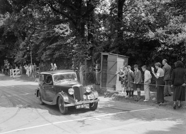 LA Forty's Riley Falcon at the MCC Torquay Rally, July 1937. Artist: Bill Brunell.