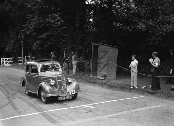 G Kinsey-Morgan's Ford Model C Ten, winner of a silver award at the MCC Torquay Rally, July 1937. Artist: Bill Brunell.