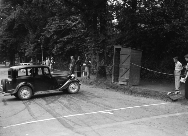 Frazer-Nash BMW of HG Symmons, winner of a silver award at the MCC Torquay Rally, July 1937. Artist: Bill Brunell.