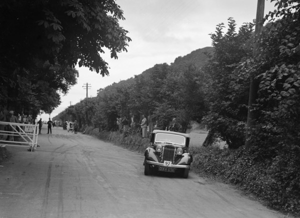 AC Westwood's Talbot 10, winner of a silver award at the MCC Torquay Rally, July 1937. Artist: Bill Brunell.