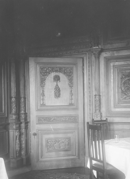 Interior door, Wykehurst Place, Bolney, Sussex. Artist: Bill Brunell.