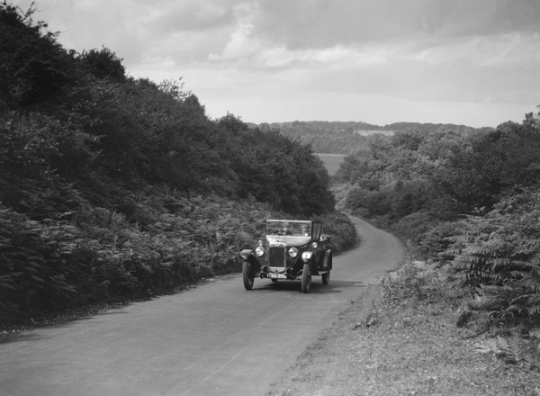Austin 12/4 taking part in a First Aid Nursing Yeomanry trial or rally, 1931. Artist: Bill Brunell.