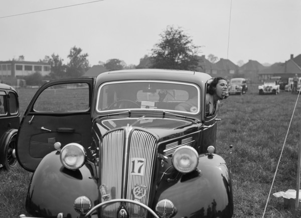1938 Standard Flying Fourteen at the Standard Car Owners Club Gymkhana, 8 May 1938. Artist: Bill Brunell.
