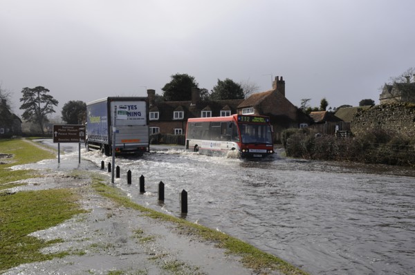 Floods at Beaulieu 2008. Artist: Unknown.