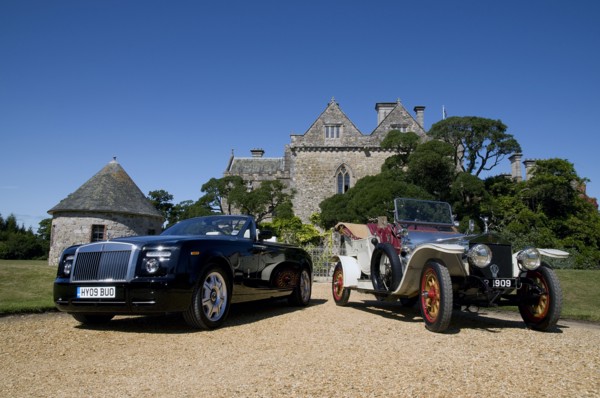 2009 Rolls Royce Phantom Drophead Coupe with 1909 Rolls Royce Silver Ghost Artist: Unknown.