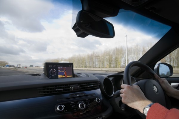 Satellite navigation system in Alfa Romeo Giulietta 2011 Artist: Unknown.