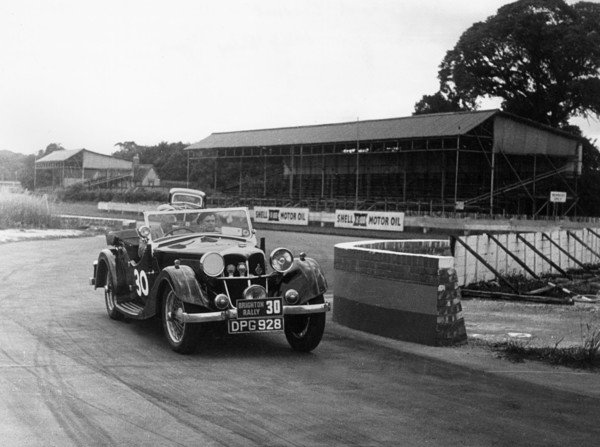1937 Riley Lynx at Goodwood Artist: Unknown.