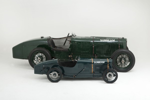 1924 Sunbeam Cub 2 litre with Sunbeam Cub Motorised child's pedal car replica Artist: Unknown.