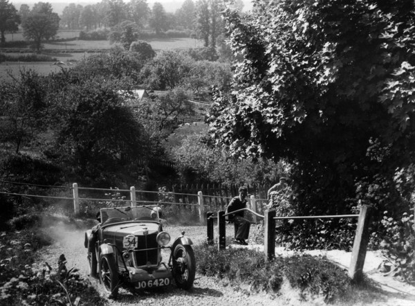 MG J2 1933 West Hants Ibberton Hill Climb Artist: Unknown.
